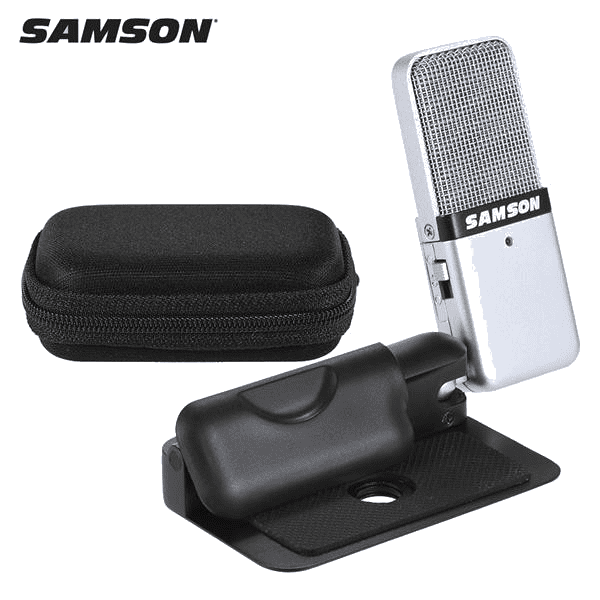 samson mic mini portable recording condenser microphone clip humblehub